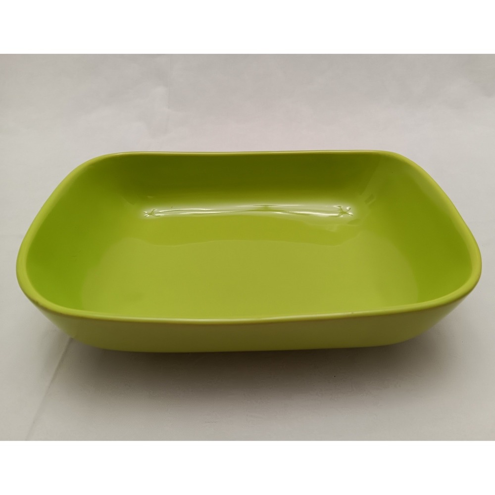 Vintage Franciscan Tiempo Lime Green 6x9 Casserole Baking Dish MCM 1950's Bake